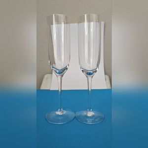 COPY 2nd set- Tiffany & Co Crystal Champagne Flutes